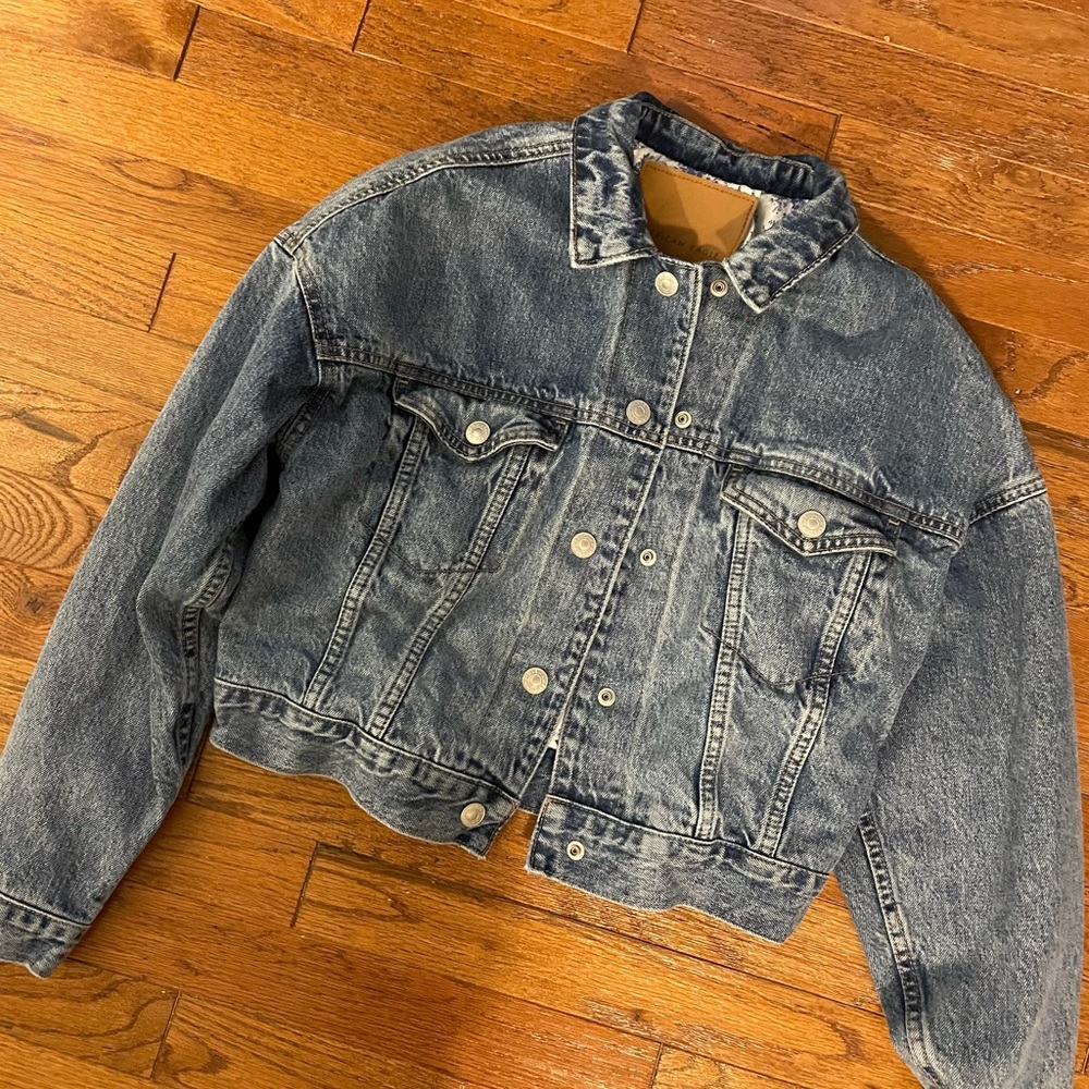 Slightly cropped AE jean jacket